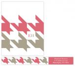houndstooth ultra bold Personal Stationery by Karen Glenn