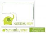Lil' Green Elephant Personal Stationery by hannahcloud design