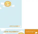 Sunny Hello Personal Stationery by Dish & Spoon