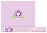 Lilac Envelope Personal Stationery by Sara Heilwagen