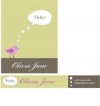 Mr. Bibbles says Tweet Personal Stationery by Gretchin Anderson