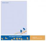 Over the Wire Personal Stationery by Baker Creative