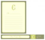 Initial Note Personal Stationery by Kelly Nasuta