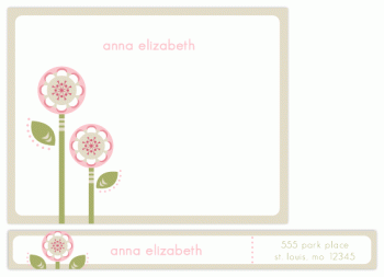 Spring Beauties Personal Stationery