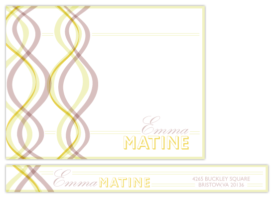 personal stationery - Two Braids by Design Lotus