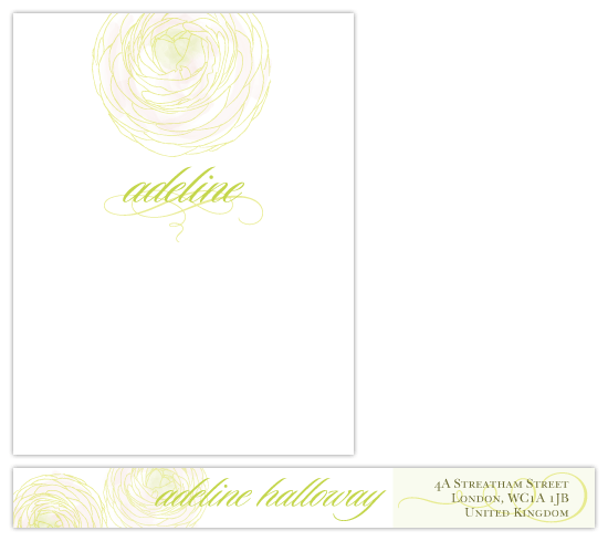 Buttercup Charm Personal Stationery