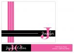 Striped Name Personal Stationery by Kristin Robinson