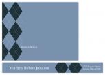 Argyle Socks Personal Stationery by Sarah Yacko Design