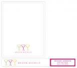 Martini Girl Personal Stationery by Sarah Yacko Design