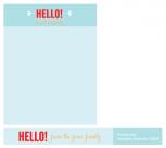 Hello! Personal Stationery by Stephanie Moore