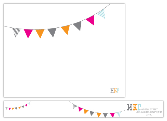 personal stationery - bunting personal stationery by .cevd.