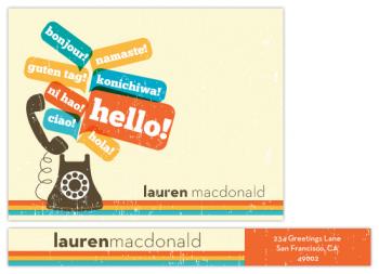 Say hello your way Personal Stationery