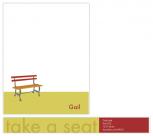 Take A Seat Personal Stationery by Sue Bakkila