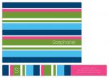 stephanie stripe Personal Stationery by doodle bird