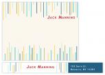 Mod-Stripes Personal Stationery by Studio Celeste