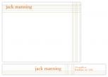 Random Grid Personal Stationery by Studio Celeste