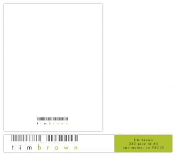 Barcode Personal Stationery