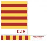 Rugby Stripes Personal Stationery by Rebekah Canavan