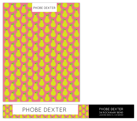 personal stationery - Chicy Pear by Kellie Medivitz