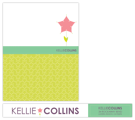 personal stationery - Bloomy Star by Kellie Medivitz