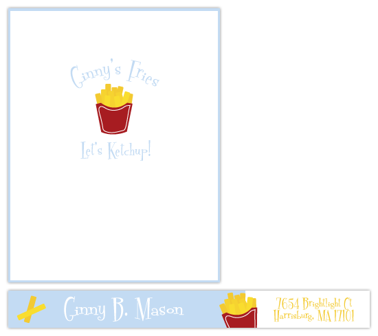 let's ketchup! Personal Stationery