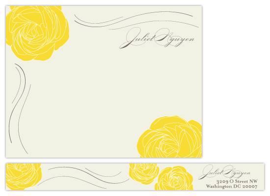 Golden Afternoon Personal Stationery