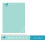 bird on a scroll Personal Stationery by lisa Trager