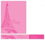 Paris in Pink Personal Stationery by Melissa Smalley