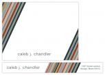 Masculine Stripes Personal Stationery by Claire P Chandler