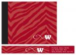 zebra with swirl initial Personal Stationery by lisa Trager