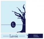 Navy Branches Personal Stationery by kelliej designs