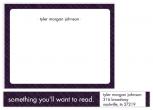 Something You'll Want to Read Personal Stationery by Erika Tracy