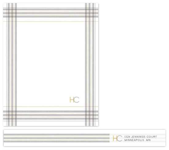 personal stationery - Plaid Lad by Andrea Snaza