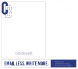 Cobalt Personal Stationery by Arden Reed Designs