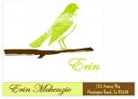 BIRDIE Personal Stationery by ERIN MCKENZIE