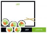 Sushi Roll Personal Stationery by Kelly Nasuta