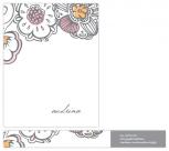 graphite flowers Personal Stationery by kelli hall