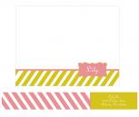 Candy Stripes Personal Stationery by chica design