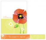Chic Poppies Personal Stationery by Gakemi Art+Design