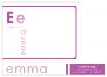 Flashcard Personal Stationery by Erin Rau
