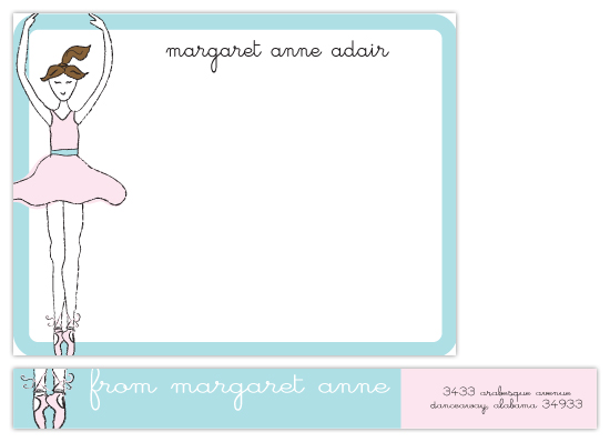 personal stationery - Ballerina on Pointe by Sydney Newsom
