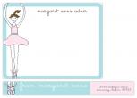 Ballerina on Pointe Personal Stationery by Sydney Newsom