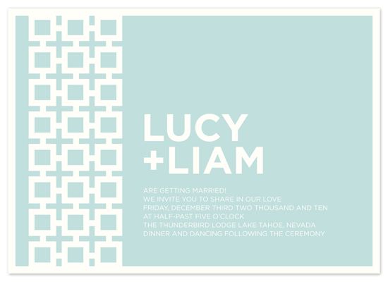wedding invitations - modern lucy by Waui Design