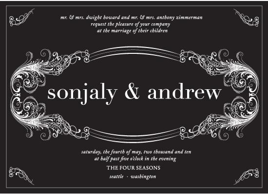 wedding invitations - Midnight In Monaco by Sunflower