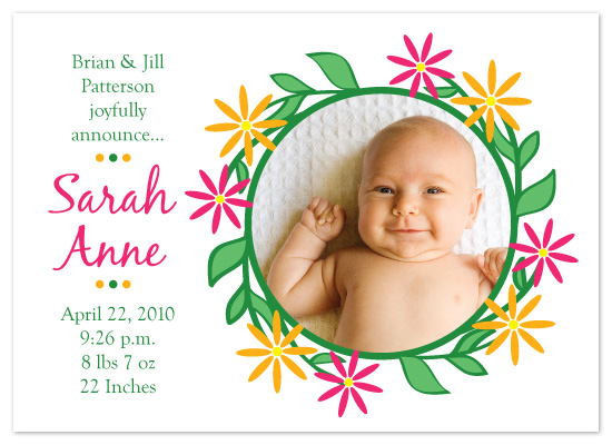 Birth Announcements - Circle of Life