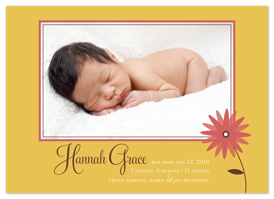 birth announcements - baby grace by Carrie Eckert