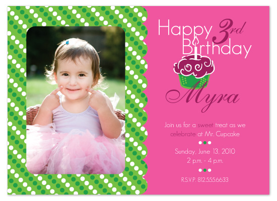 Birthday Party Invitations - A Sweet Treat