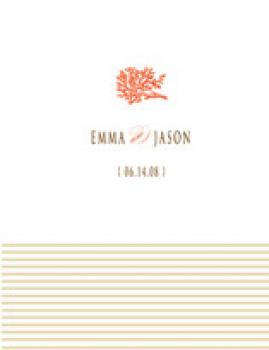 coral Thank You Cards