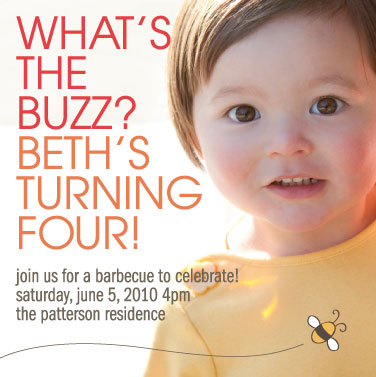 Bumble  Birthday Party on Birthday Party Invitations   Bumble Bee Birthday By Amy Walker