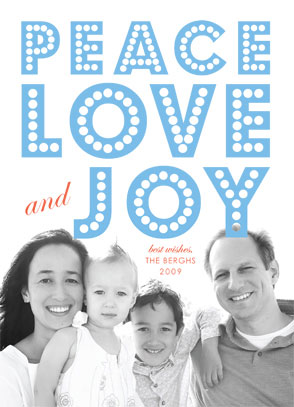 holiday photo cards - float + peace by Float Paperie